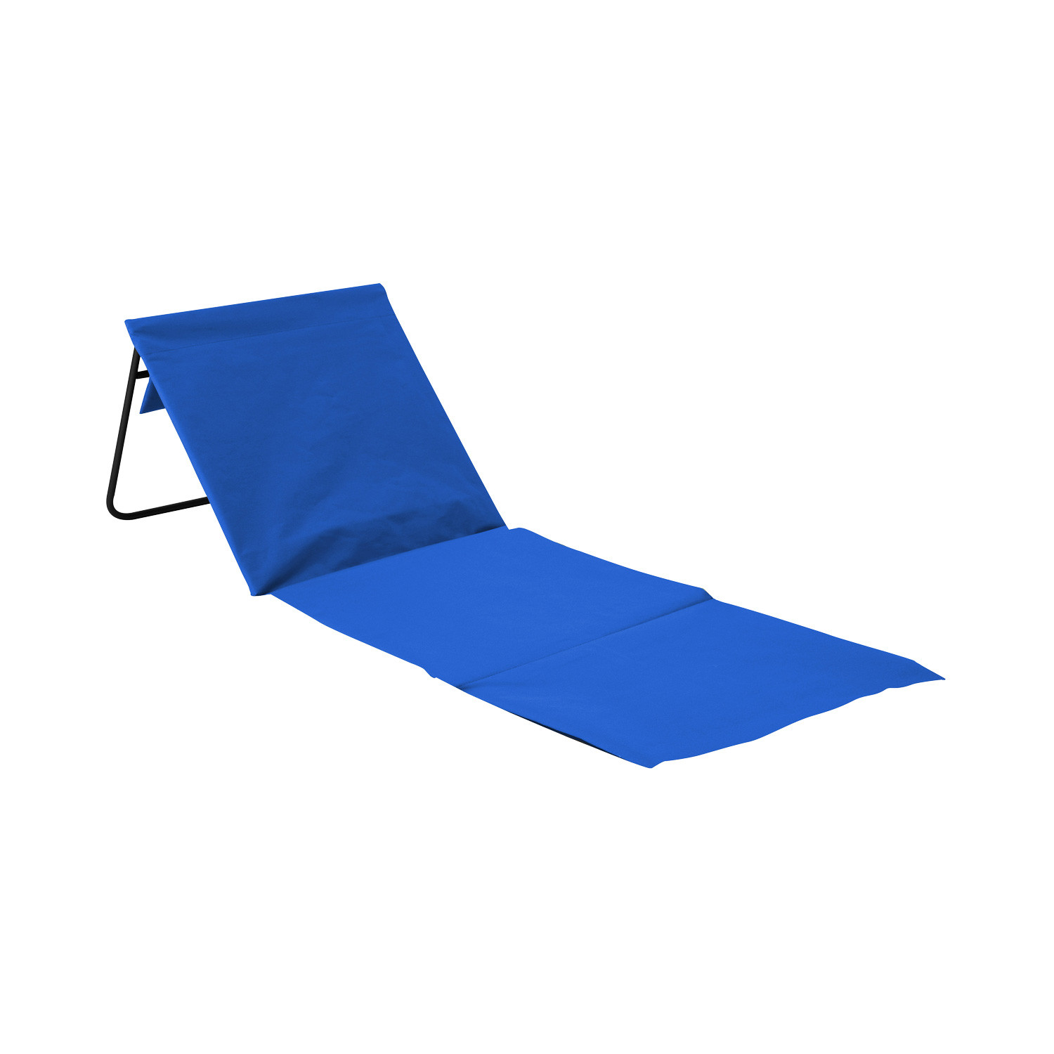 Esteira de praia almofadada dobrável com encosto 153x51x42cm Thinia Home Mobiliário de campismo 1